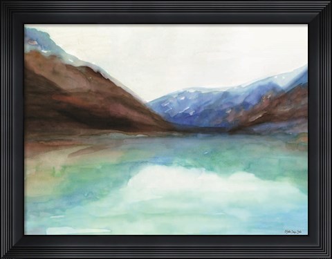 Framed Mountain Lake 6 Print