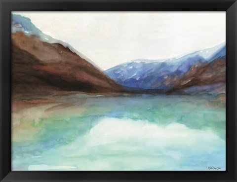 Framed Mountain Lake 6 Print