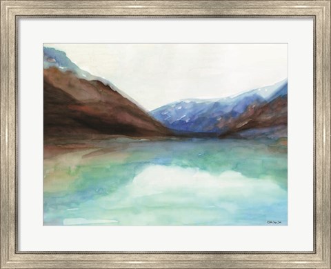 Framed Mountain Lake 6 Print