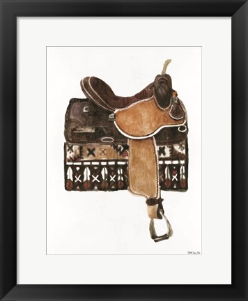 Framed Saddle 1 Print