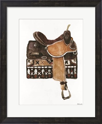 Framed Saddle 1 Print
