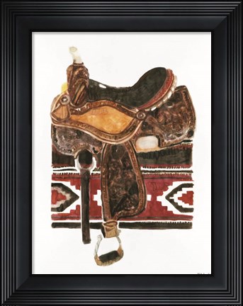 Framed Saddle 2 Print