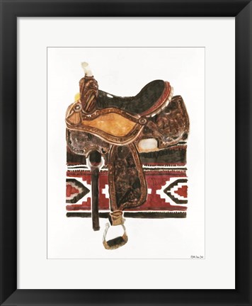 Framed Saddle 2 Print