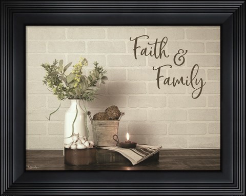 Framed Faith &amp; Family Print