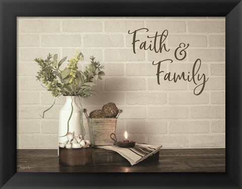 Framed Faith &amp; Family Print