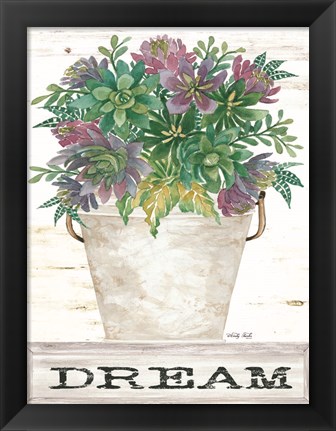 Framed Dream Succulents Print