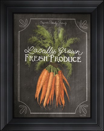 Framed Fresh Carrots Print