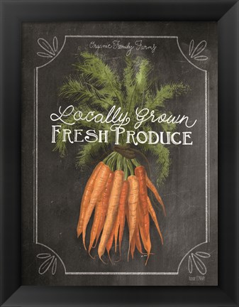 Framed Fresh Carrots Print