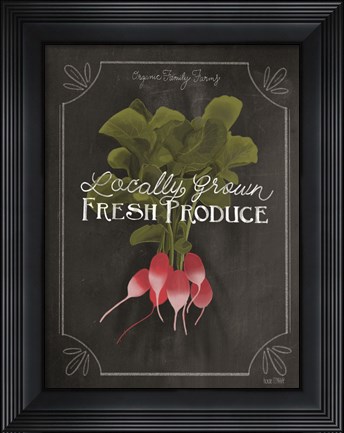 Framed Fresh Radishes Print