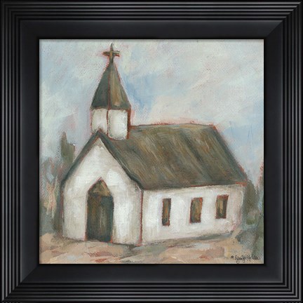 Framed Chapel on the Hill Print