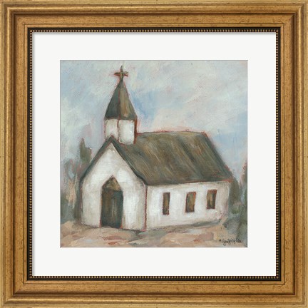 Framed Chapel on the Hill Print