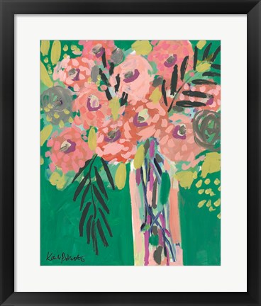 Framed Still Life in Jade Print
