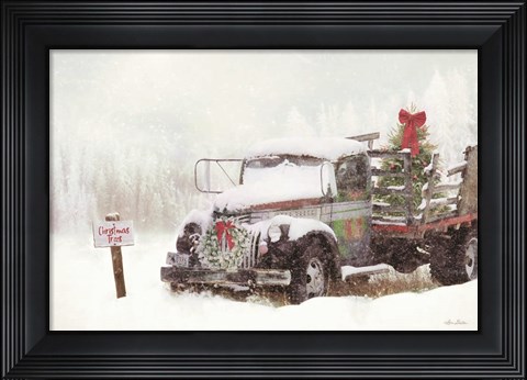 Framed Wyoming Tree Farm Print