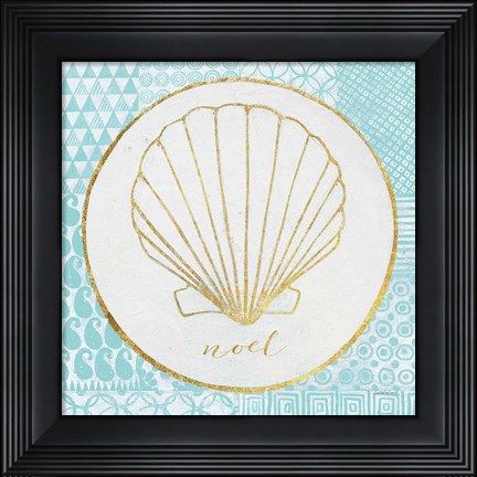 Framed Christmas Shells II Print