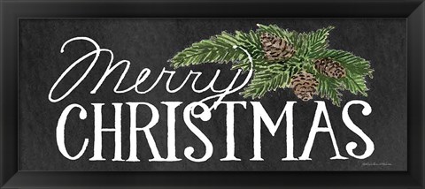 Framed Holiday Holiday Saying II Chalkboard Print