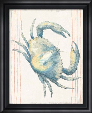 Framed Floursack Nautical III no Words Print