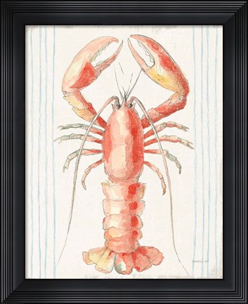 Framed Floursack Nautical II no Words Print
