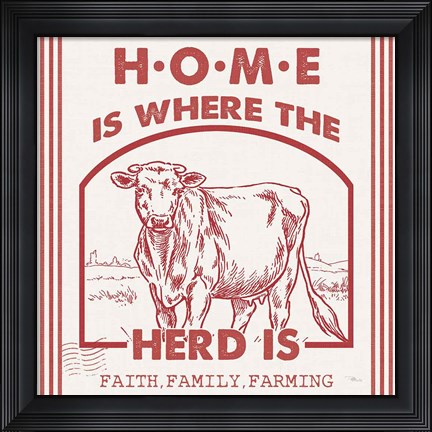 Framed Vintage Farmhouse IV Print