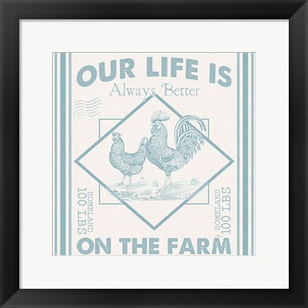 Framed Vintage Farmhouse III Print