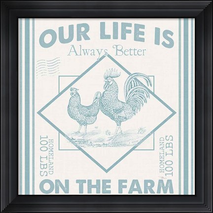 Framed Vintage Farmhouse III Print