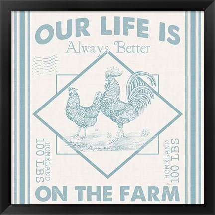 Framed Vintage Farmhouse III Print