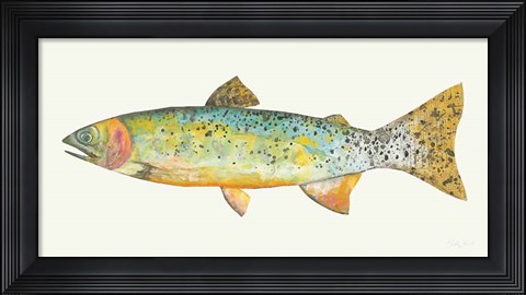 Framed Angling in the Stream IV Print