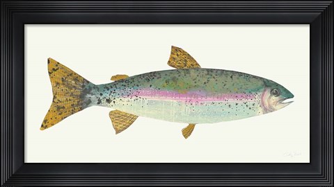 Framed Angling in the Stream I Print