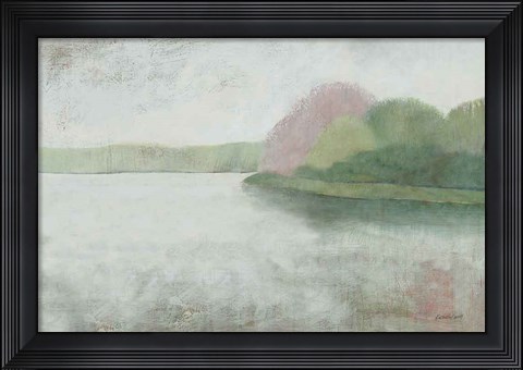 Framed Nonquit Pond in May v2 Print