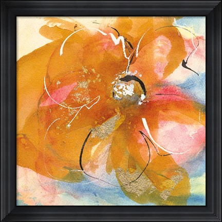 Framed Amber Wash I Print