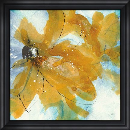 Framed Amber Blue II Print