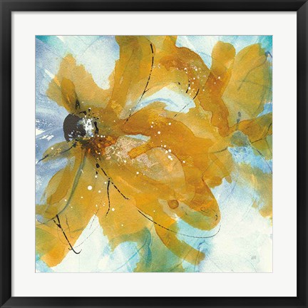 Framed Amber Blue II Print