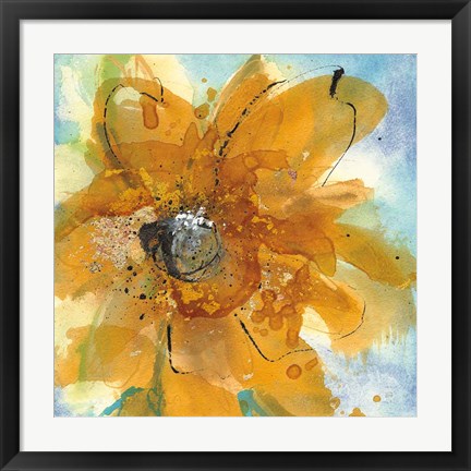 Framed Amber Gold II Print