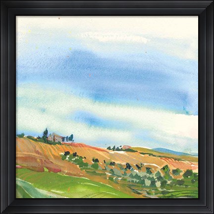 Framed Tuscan Fields Print