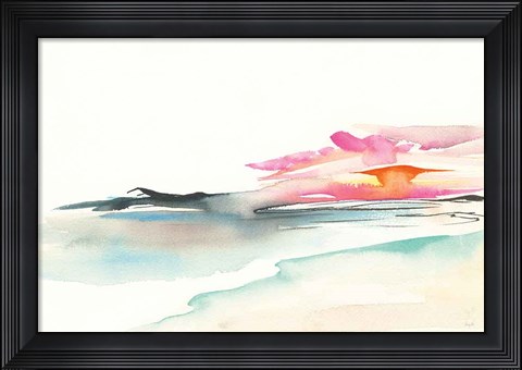 Framed Coastal Sunset Print