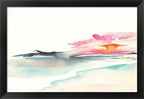 Framed Coastal Sunset Print