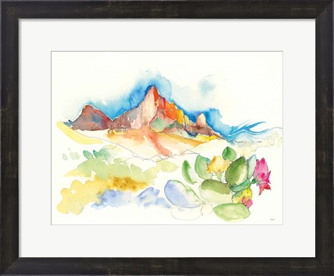 Framed Desert Mountains Print