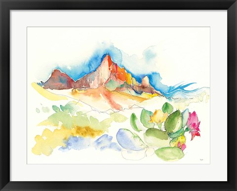 Framed Desert Mountains Print