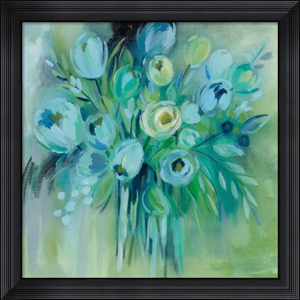 Framed Aurora Borealis Florals Print