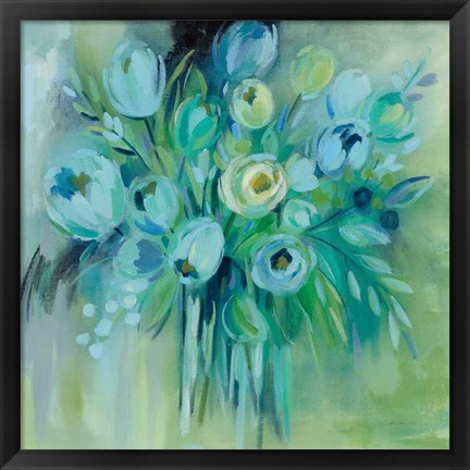 Framed Aurora Borealis Florals Print