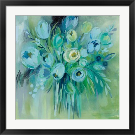 Framed Aurora Borealis Florals Print