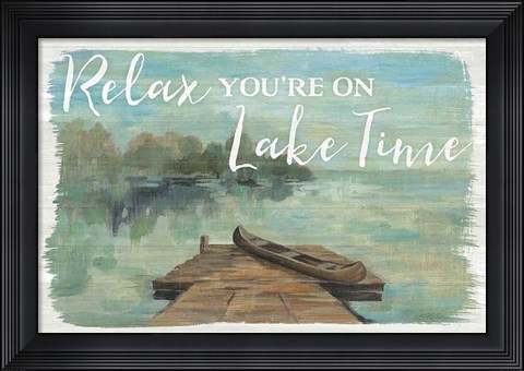Framed Lakeside Retreat II Print