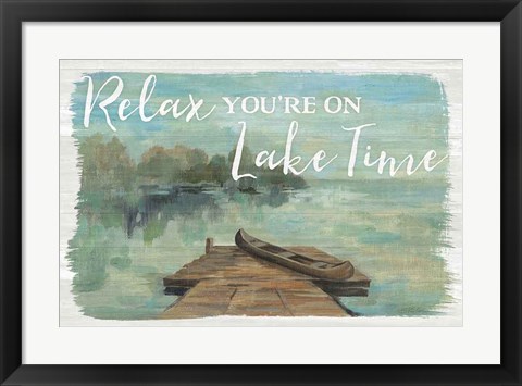 Framed Lakeside Retreat II Print