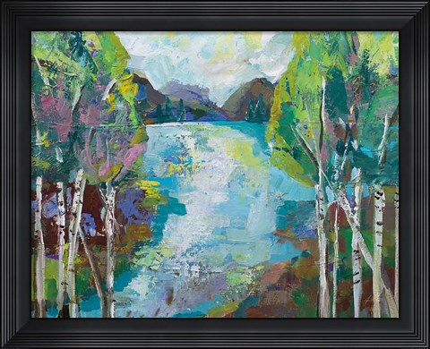 Framed Birch Pond Print