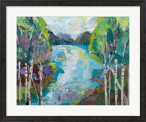 Framed Birch Pond Print