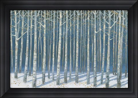 Framed Shimmering Birches Print
