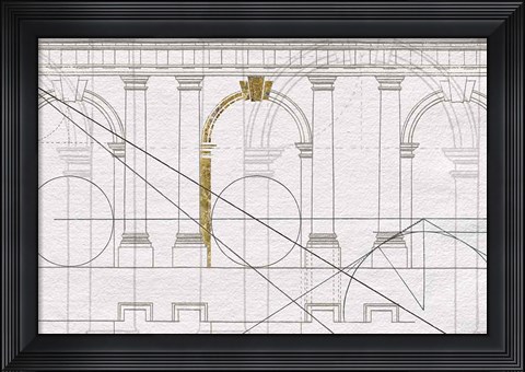 Framed Doric Arcade Print