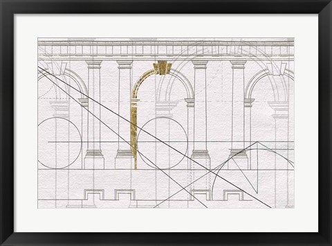 Framed Doric Arcade Print