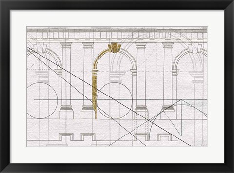 Framed Doric Arcade Print