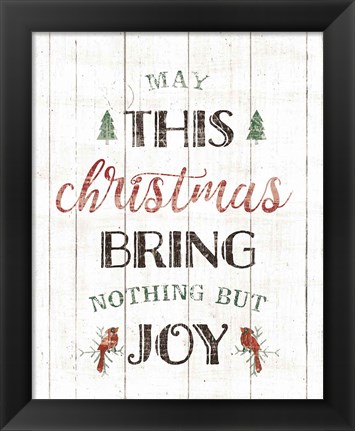 Framed Christmas Joy Print