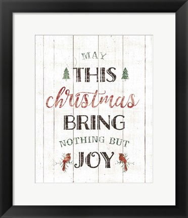 Framed Christmas Joy Print